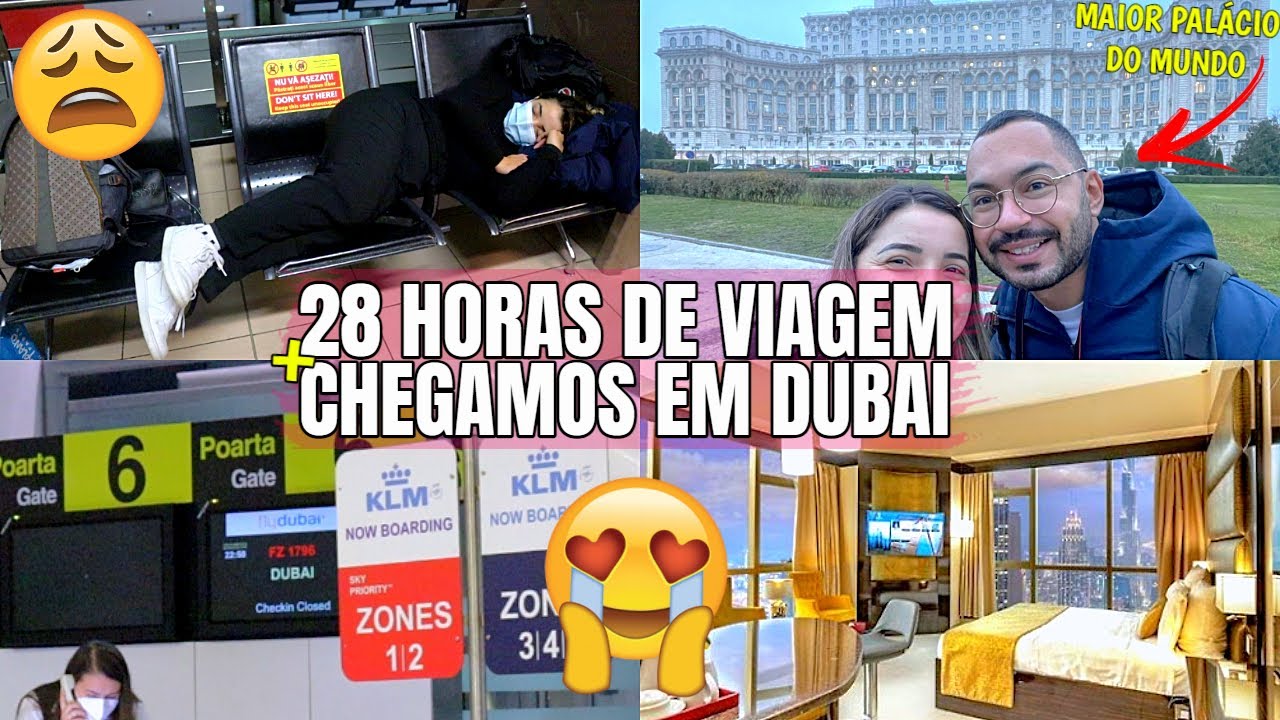 CHEGAMOS EM DUBAI, 28 HORAS DE VIAGEM, FICAMOS NO HOTEL MAIS ALTO DO MUNDO ♥ - Bruna Paula