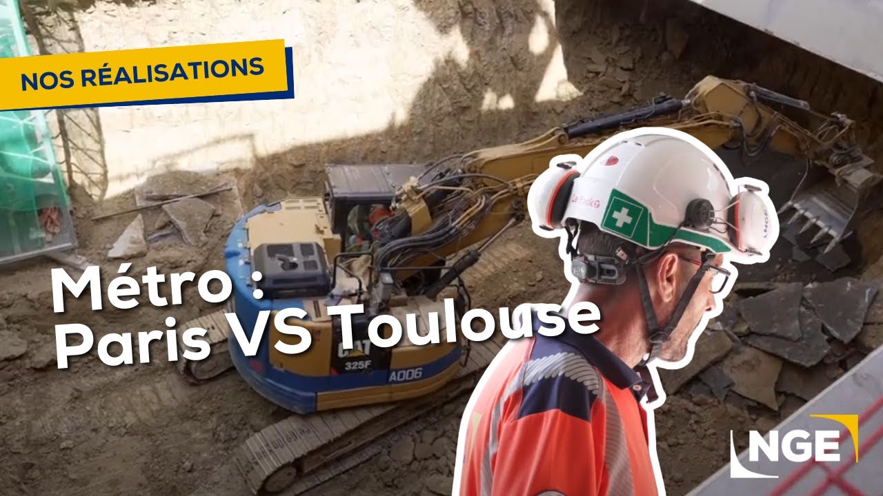 Travaux souterrains NGE : Metro Paris VS Toulouse
