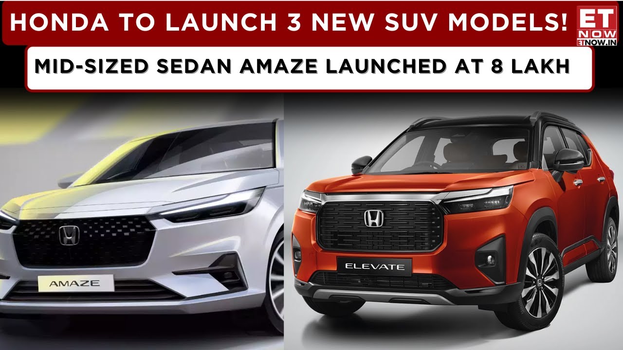 Honda To Expand India Presence, 3 New SUV Models In India By FY27 Will Be Hybrid, Electric! | ET Now