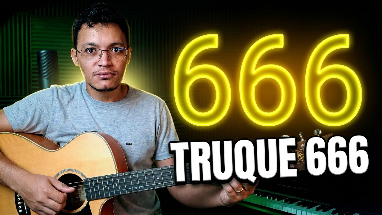 Com o TRUQUE 666 você toca UM MILHÃO de músicas no violão | Tom Ré maior.