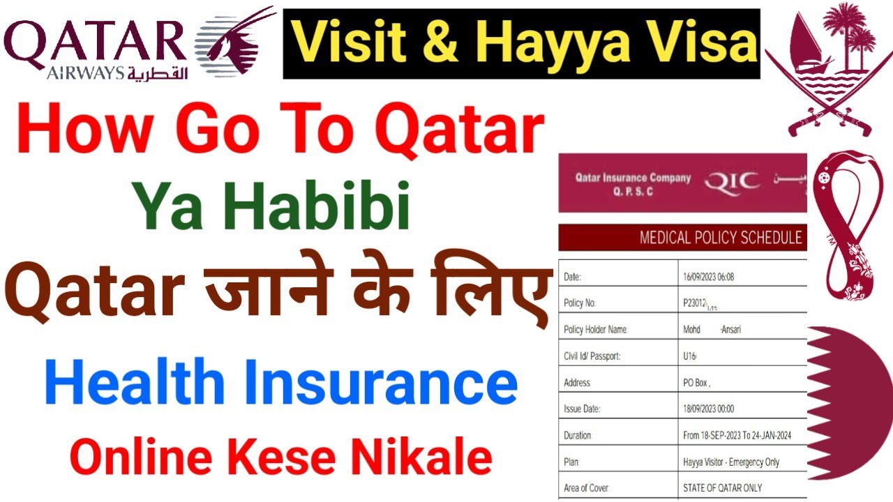 Qatar Ke Liye Health insurance Kaise Nikale | How To Get Health insurance For Qatar