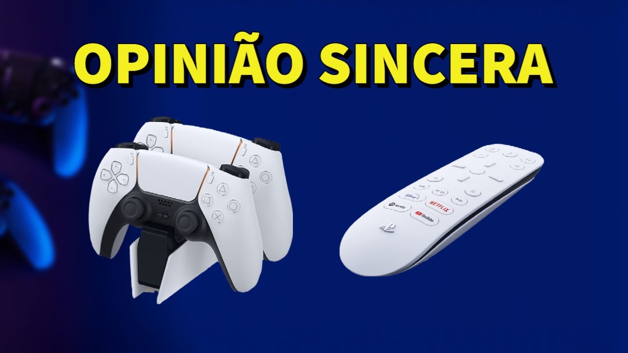 Base de carregamento do Dualsense e Controle de mídia (PS5) - Unboxing e Opinião sincera