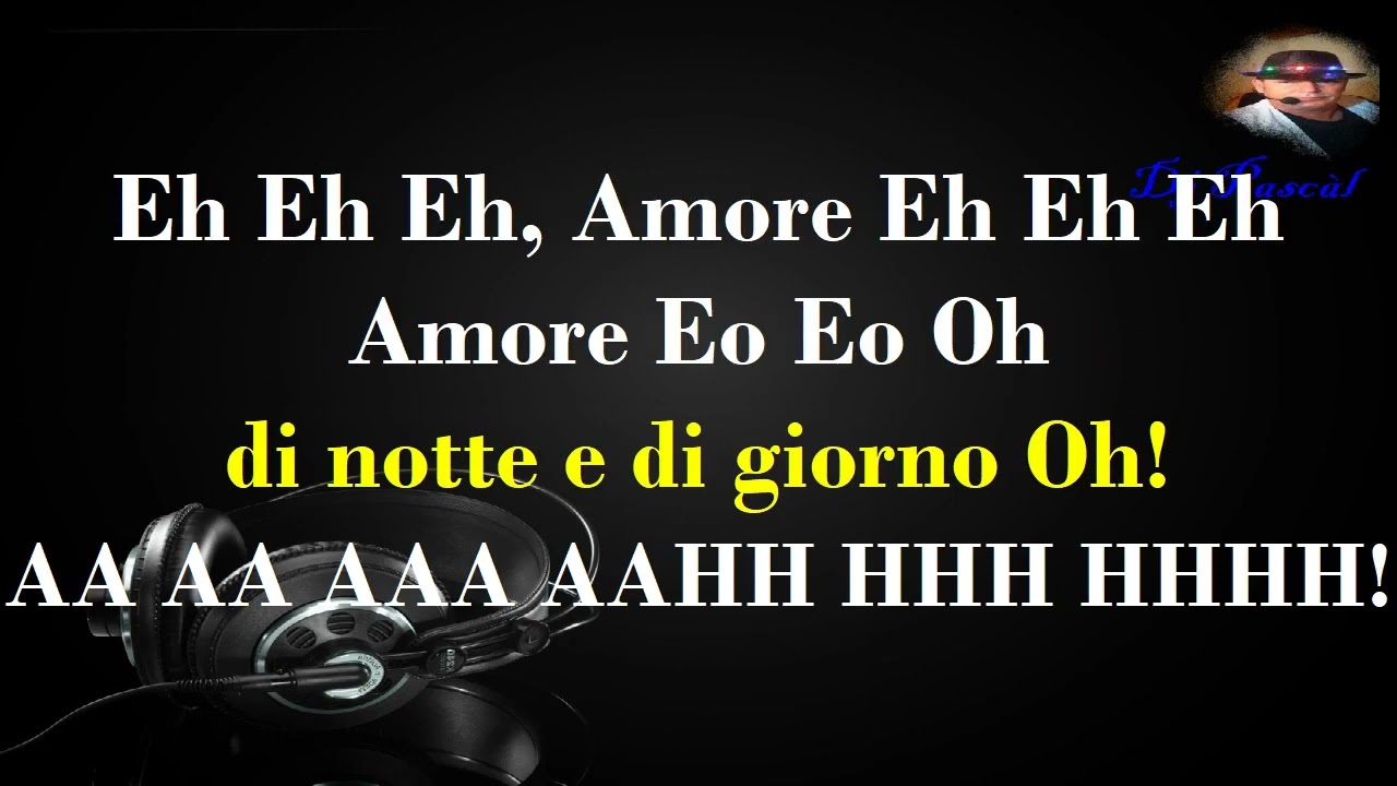 Bruno Ferrara Amore Mio Karaoke con cori Avi