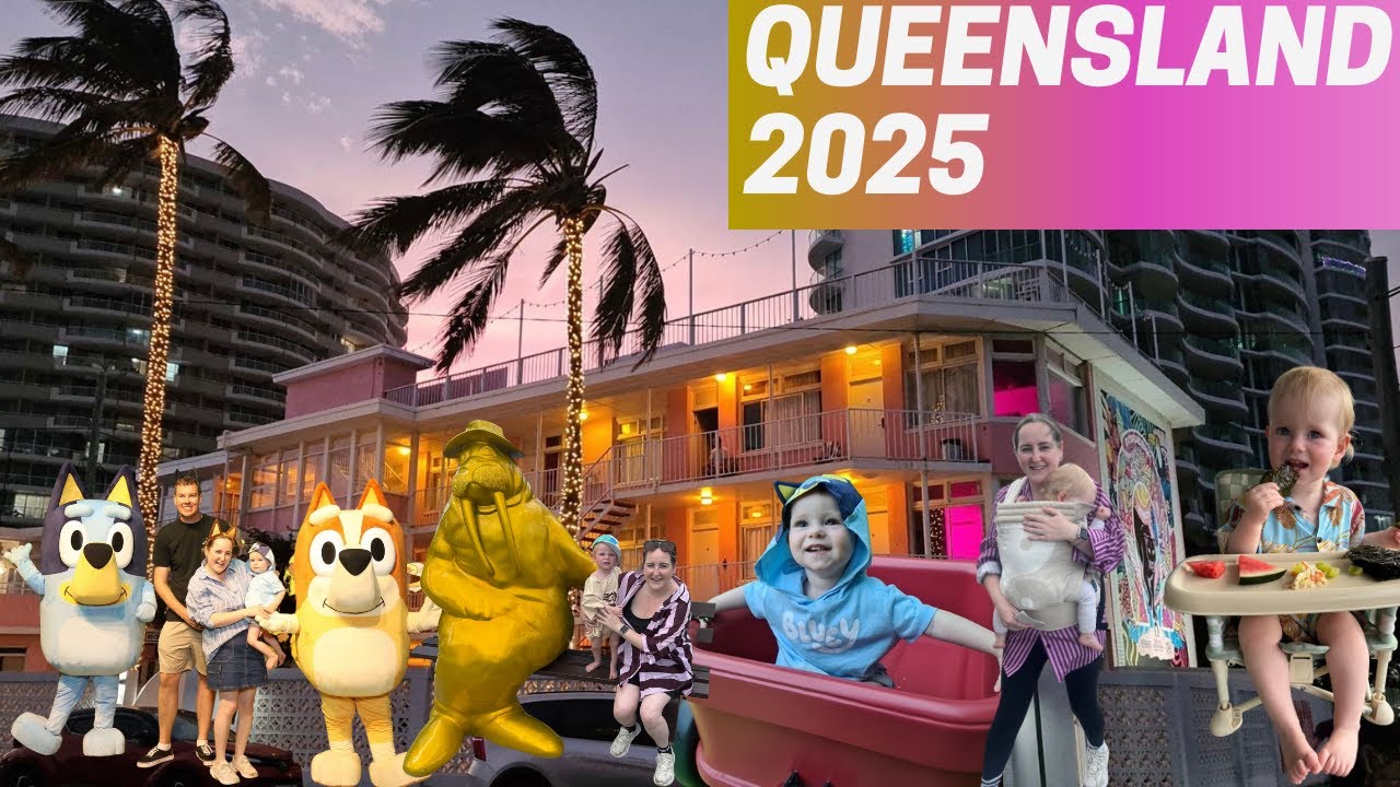 QLD Travel Vlog 2025 - Bluey's World, Seaworld & more