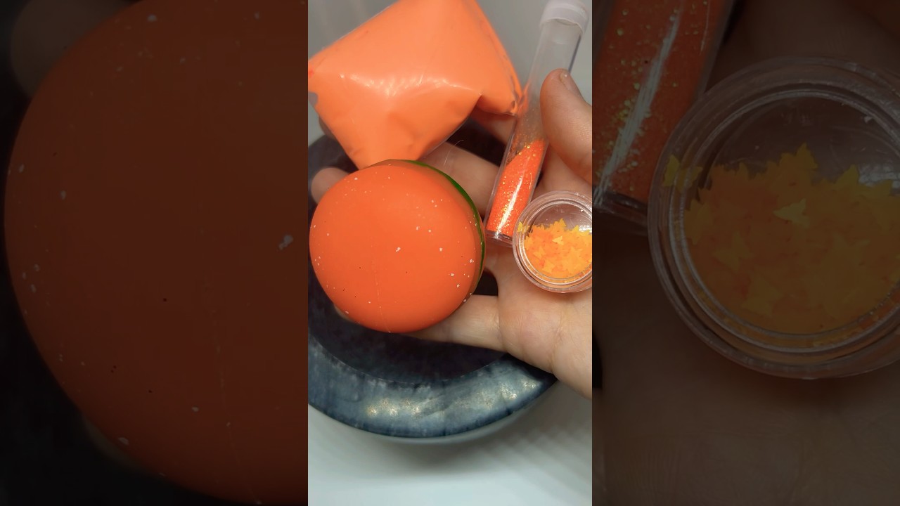 ASMR slime 🧡🧡🧡 #slimeworld #asmr #slime #video #asmrvideo #asmrslime