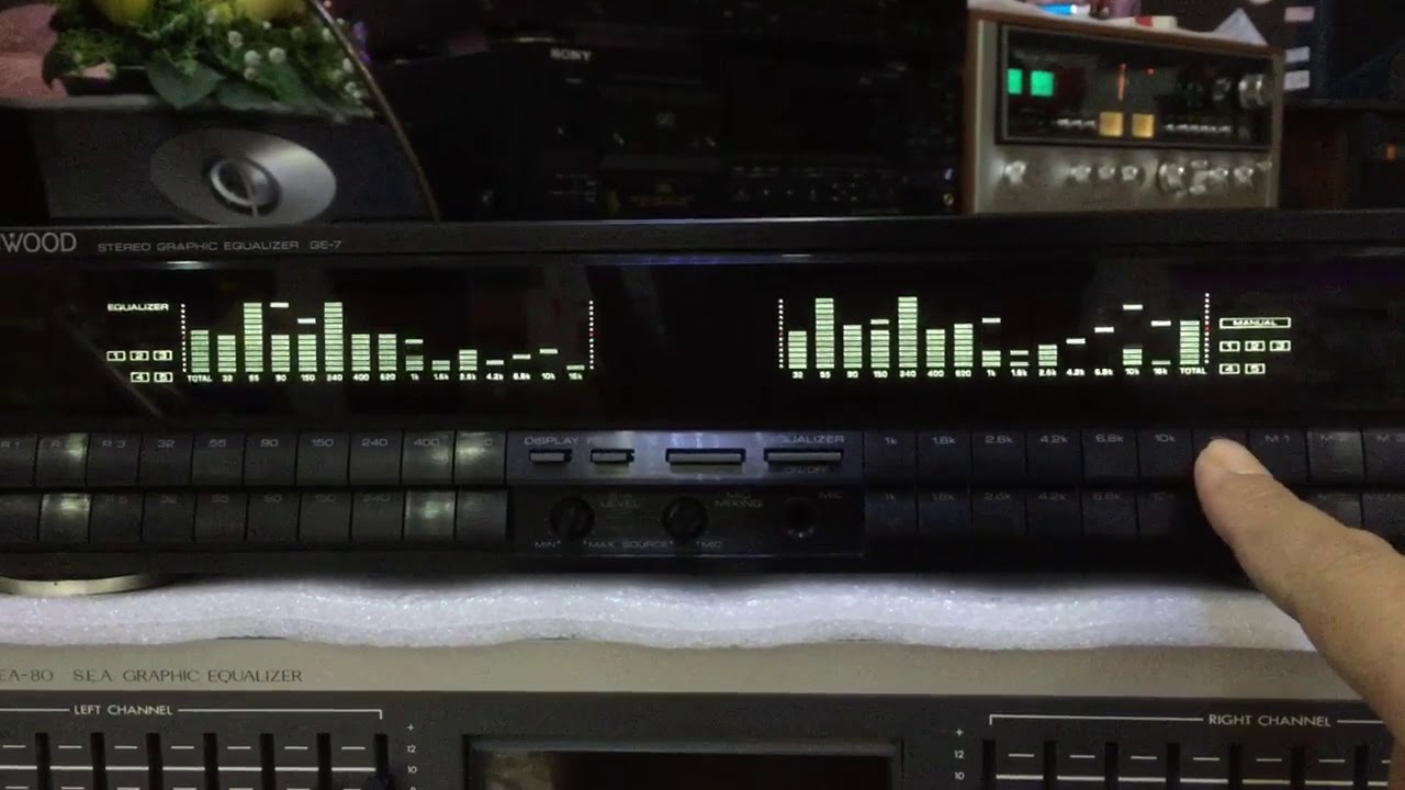 (Đã bán) Lọc xì Kenwood GE-7 equalizer giá 4t2, giải mã DAC Sony JA22ES giá 8t5