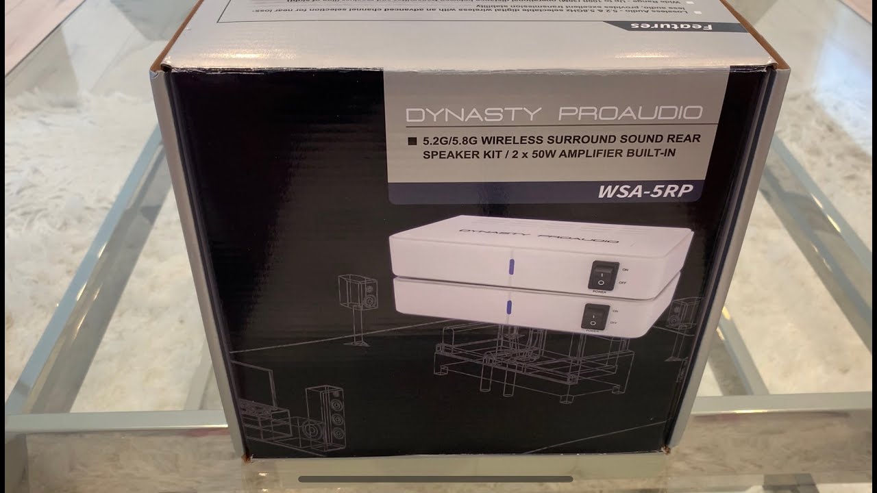 Dynasty ProAudio WSA-5RP Wireless Surround Speaker Kit - Unboxing, Review & Demo