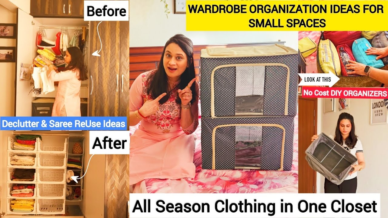 Wardrobe Organization Ideas| DIY Organizers| Space-Saving Ideas & Hacks | HOME TWEAK