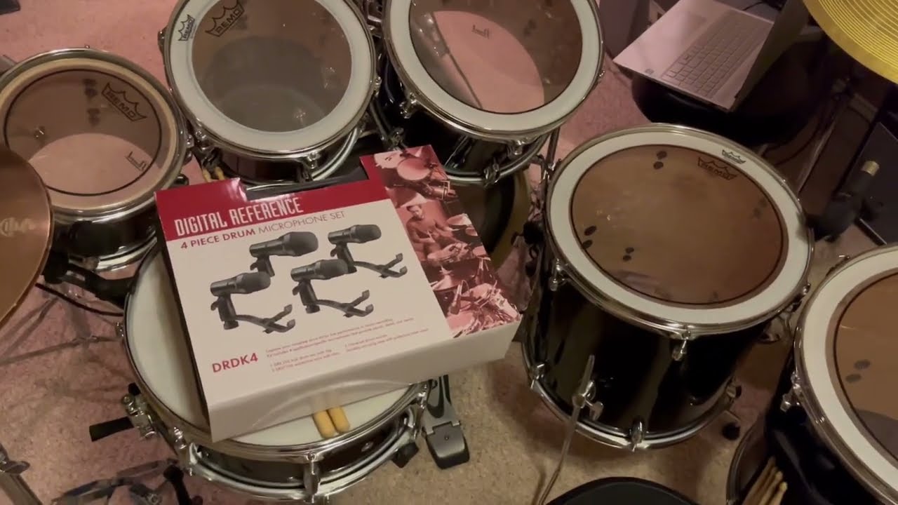 Digital Reference 4 Piece Drum Microphone Set Demo/Review