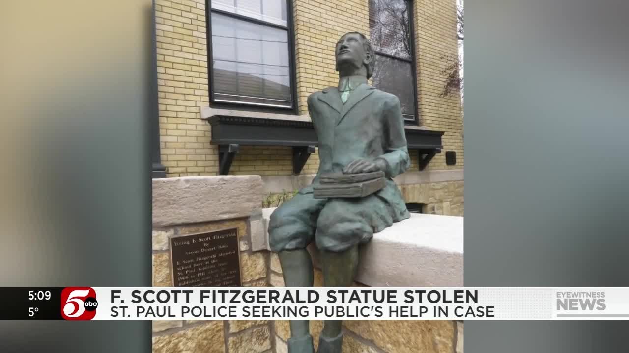 F. Scott Fitzgerald statue stolen in St. Paul