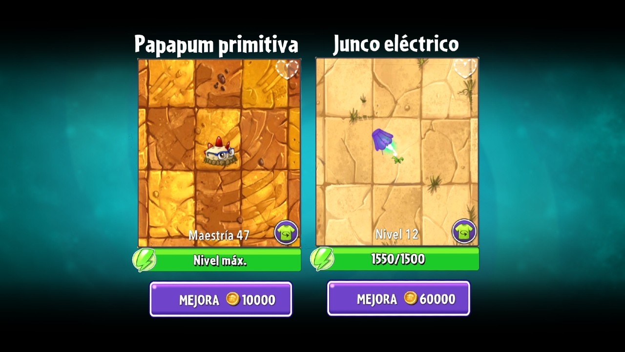 PVZ 2 [Desbloqueando Papapum Primitiva Maestria 48, Junco Electrico Nivel 13]