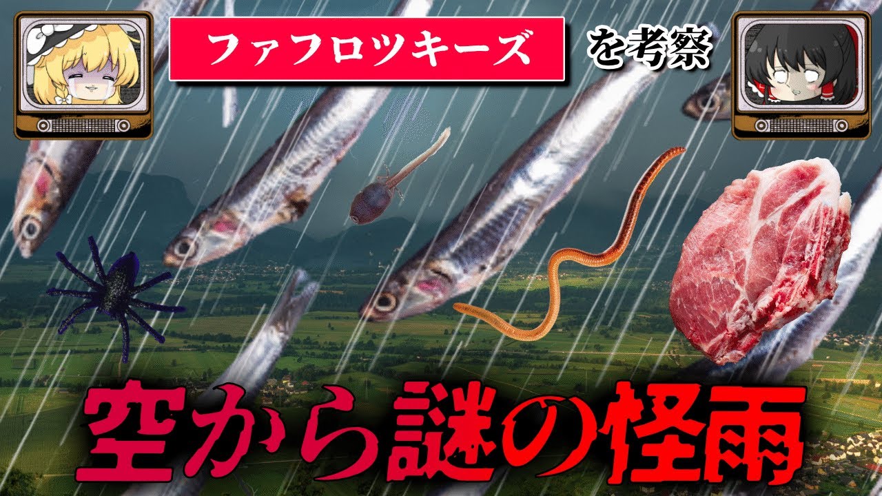 【ミステリー】空から降ってきた怪雨ファフロツキーズを考察【ゆっくり解説】
