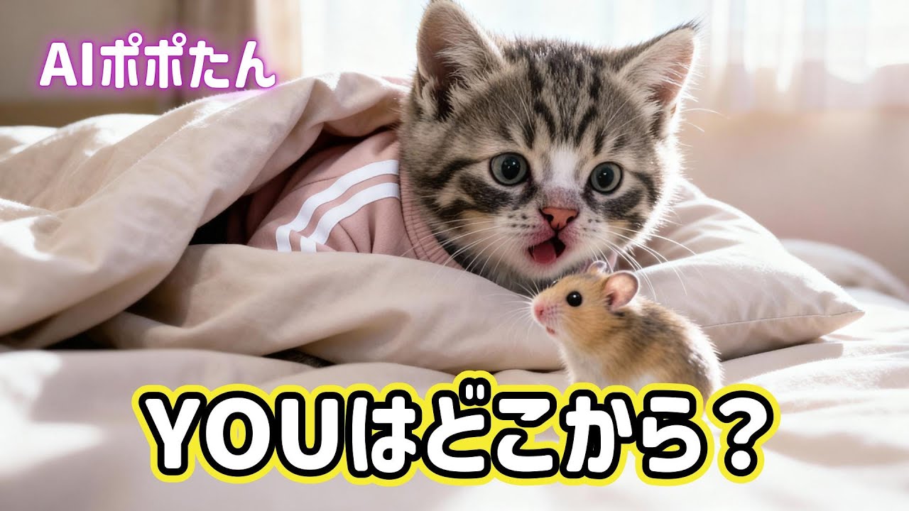 AI猫ポポたん YOUはどこからやってきた!? お世話をしていたら愛情が湧いてきたけど、最後は・・・。