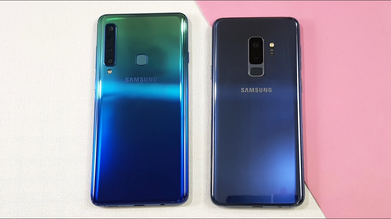Samsung A9 (2018) vs Samsung S9+ Speed Test | TechTag