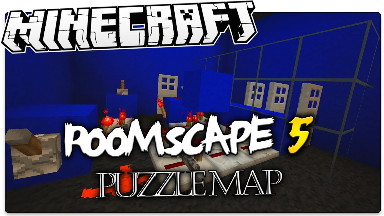 Minecraft | ESCAPING THE ROOM | ROOMSCAPE 5 Puzzle Map (Minecraft Custom Map)