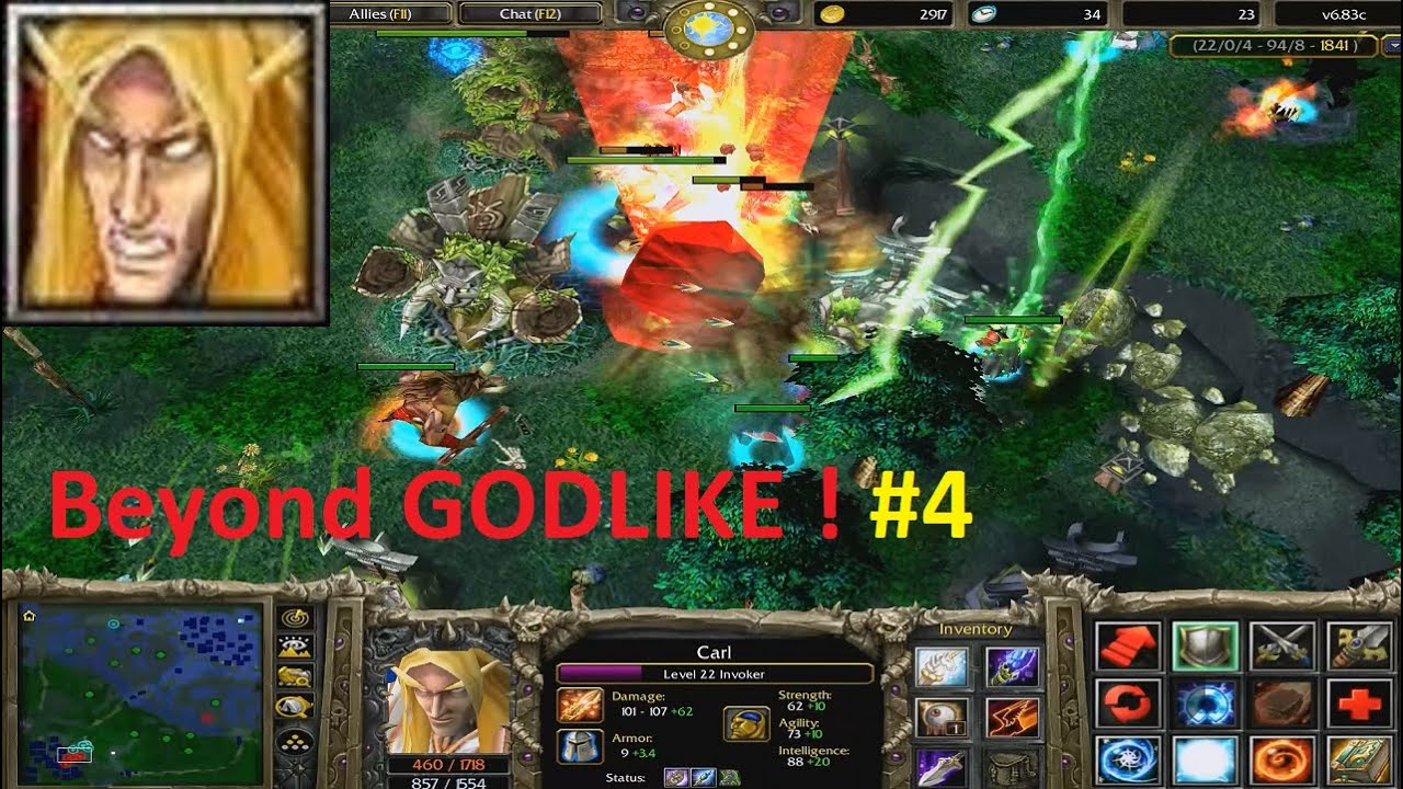 DotA 6.83c - Invoker, Carl Beyond GODLIKE #4
