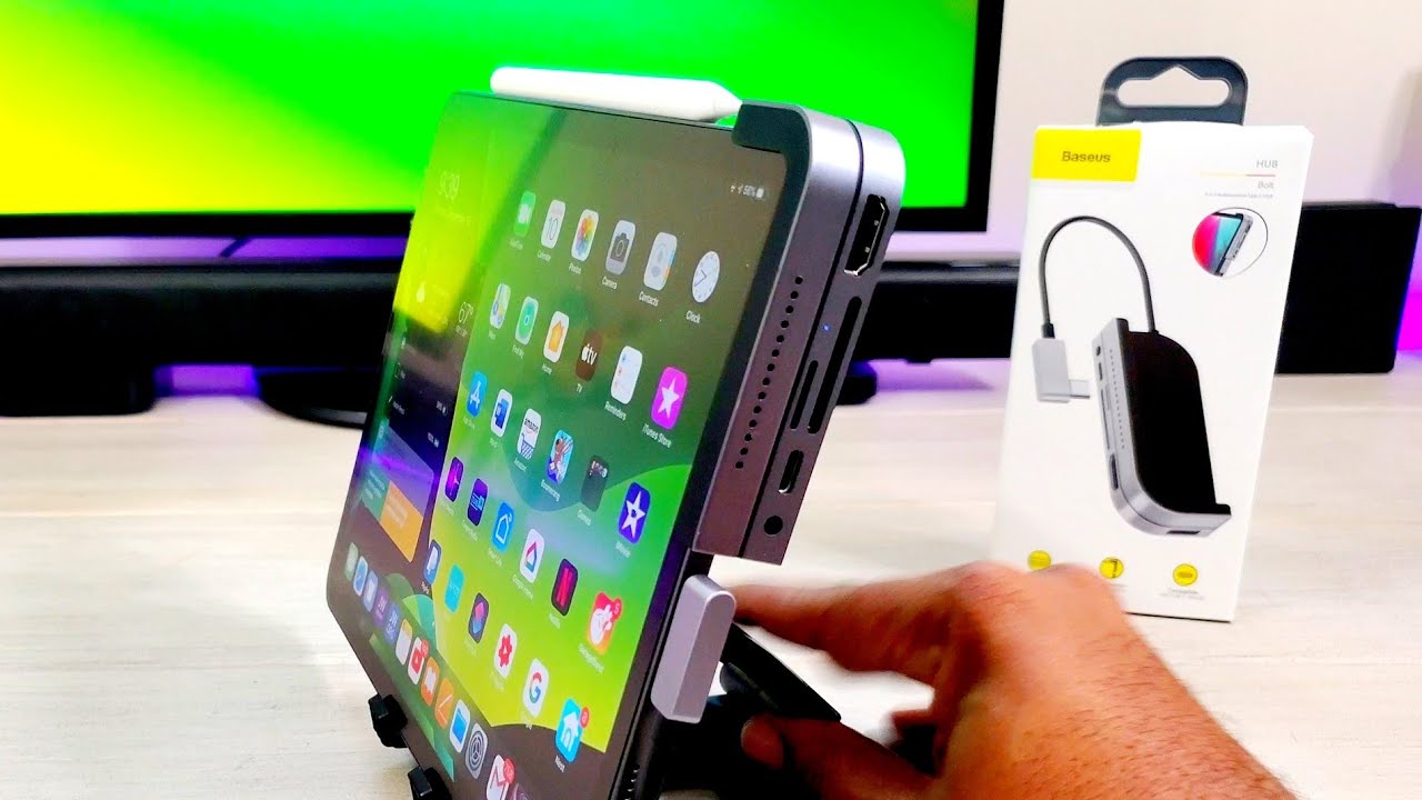 Best iPad Pro Hub Yet!!! Baseus 6 in 1 Hub Bolt...