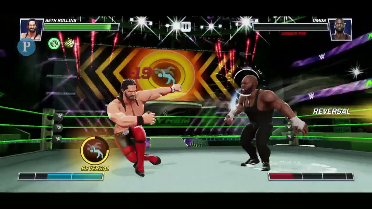 WWE Mayhem 2023 Seth Rollins 3 Star vs Omos 6 Star Superstar