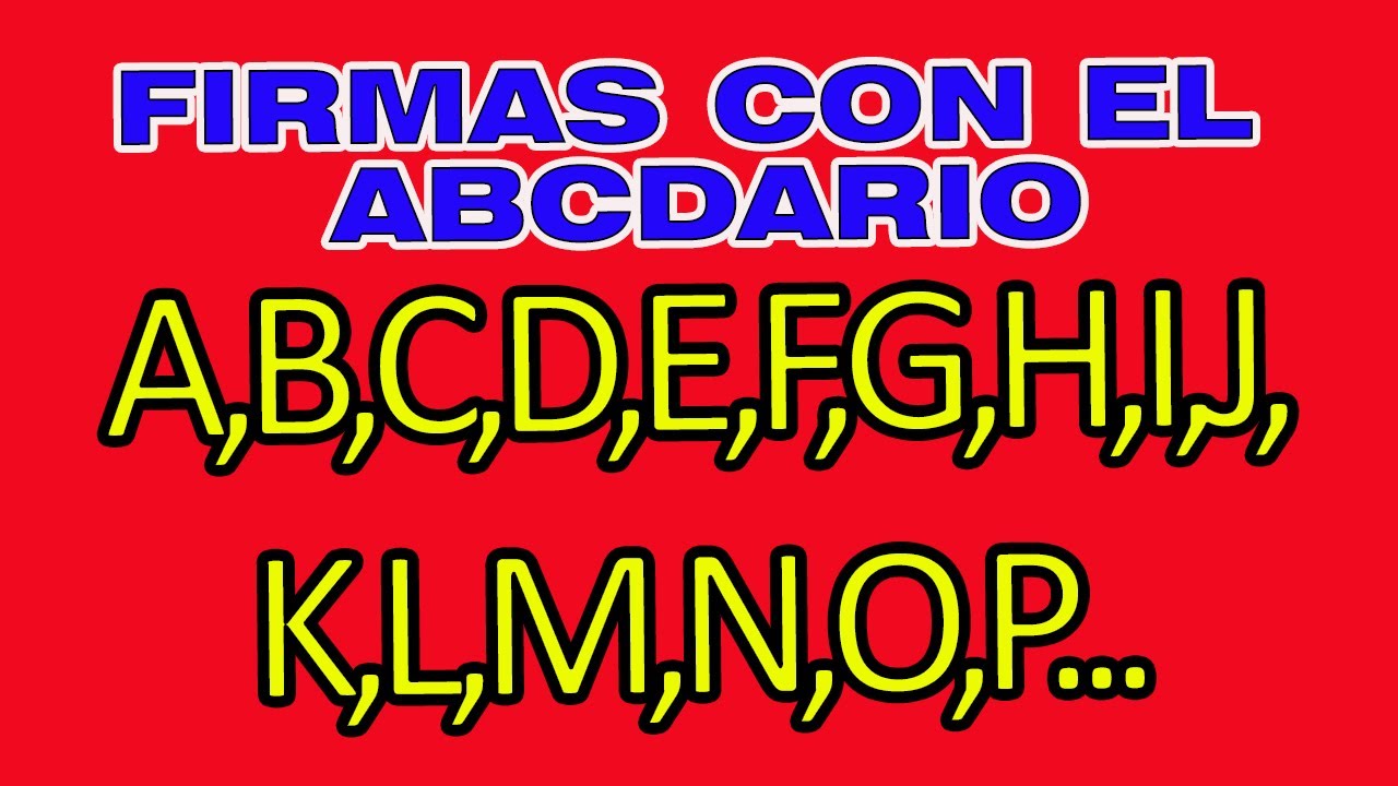 FIRMAS DE A a la Z | MODELOS DE FIRMAS | FIRMAS ELEGANTES 2021