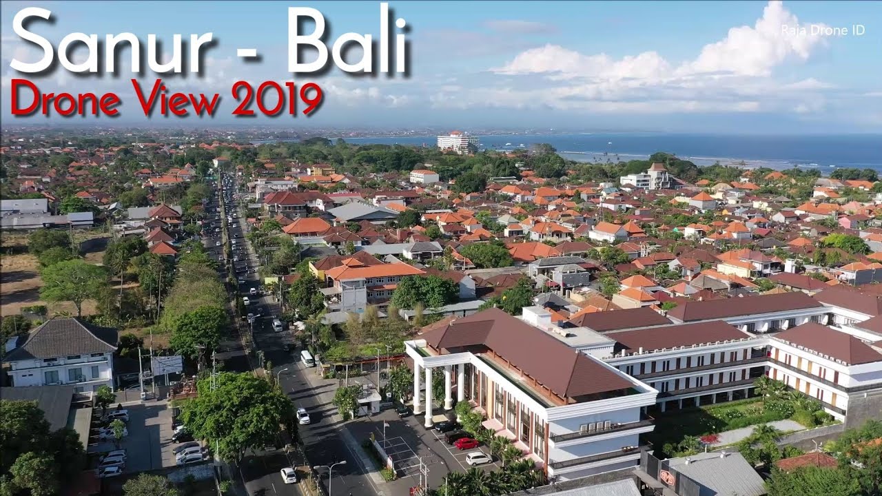 Sanur Drone View, Wonderfull Bali 2019
