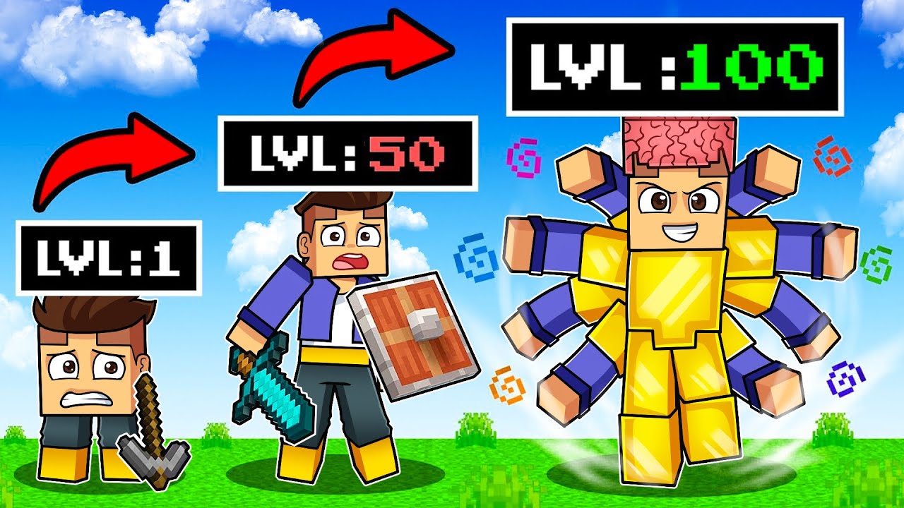 Minecraft PERO Evolucionamos Hasta el MÁXIMO NIVEL