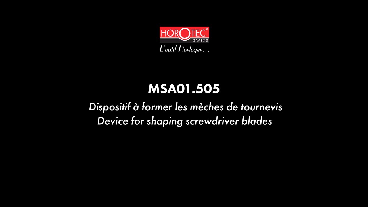 HOROTEC | MSA01.505 | DEVICE FOR SHAPING SCREWDRIVERS BLADES