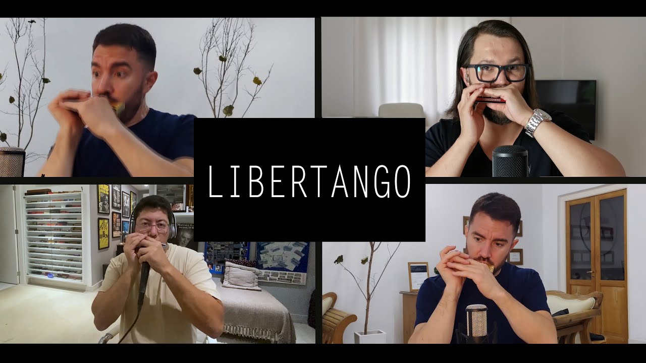 Libertango by Astor Piazzolla || 4 Harmonicas (4K) || Marcin Dyjak || Augmented Harmonica