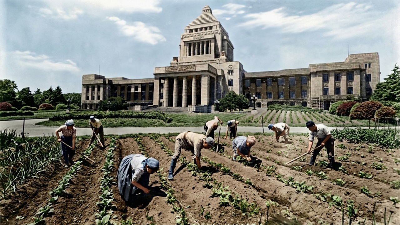 【終戦後の日本】焼け野原から東京タワーまで｜戦後の写真をAIでフルカラー復元