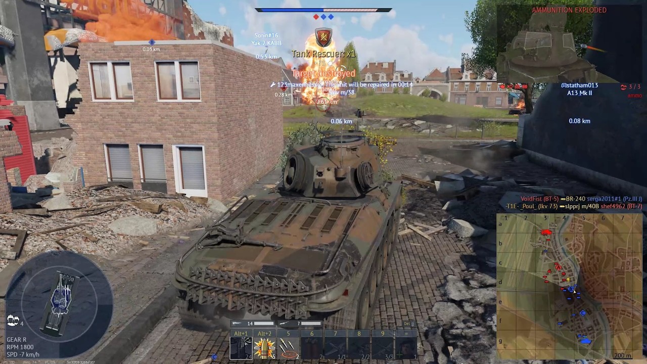 War Thunder; Ikv 73; On some maps, low shell velocity is actually a blessing; Ground Arcade