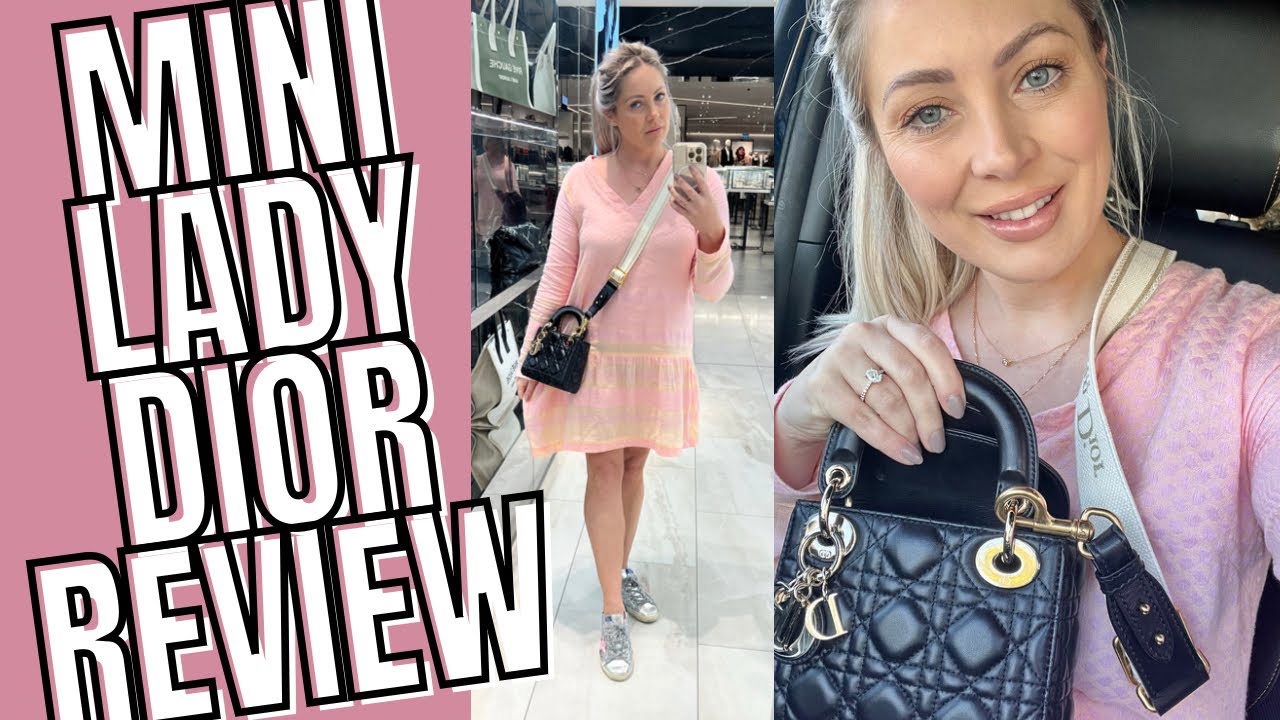 LADY DIOR MINI BAG BLACK REVIEW + WHAT FITS + MOD SHOTS + IS IT WORTH IT?! billiexluxury