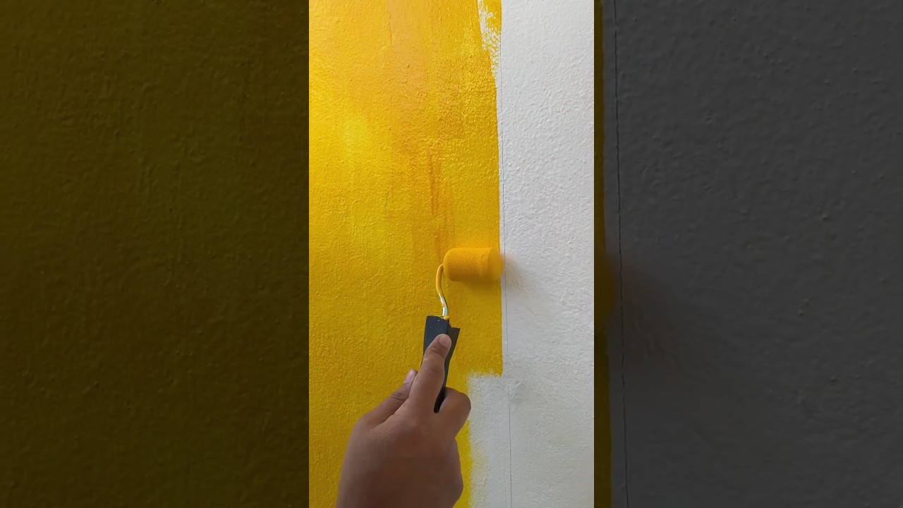 Balcony Makeover | Part 1 | #homedecor #diy #smallspacegarden  #balcony #wallpainting #yellow