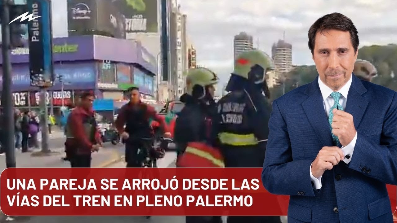 Una pareja se arrojó desde las vías del tren en Puente Pacífico y Crescenti reveló los detalles