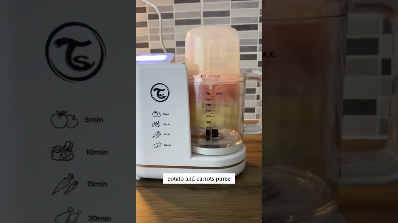 Making Baby Food Puree Is Easy Using Twistshake Baby Food Processor #shorts
