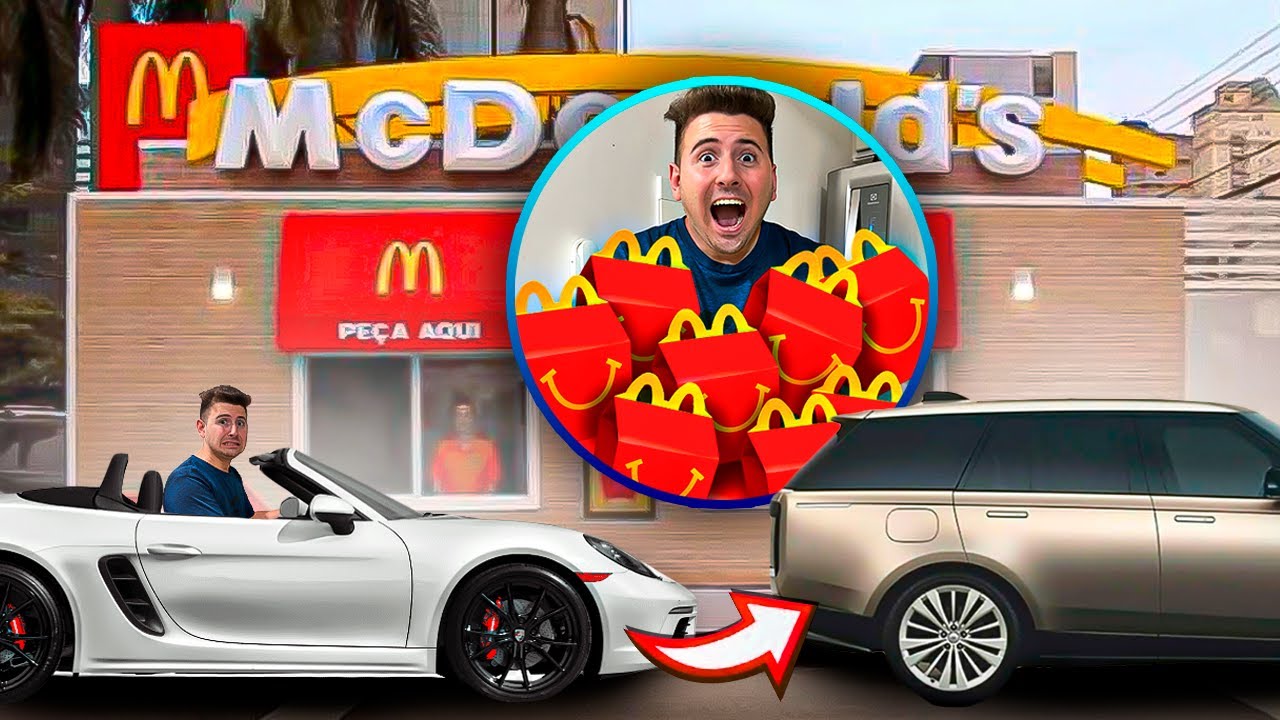 PEDI TUDO QUE O CARRO DA FRENTE PEDIU NO DRIVE THRU!
