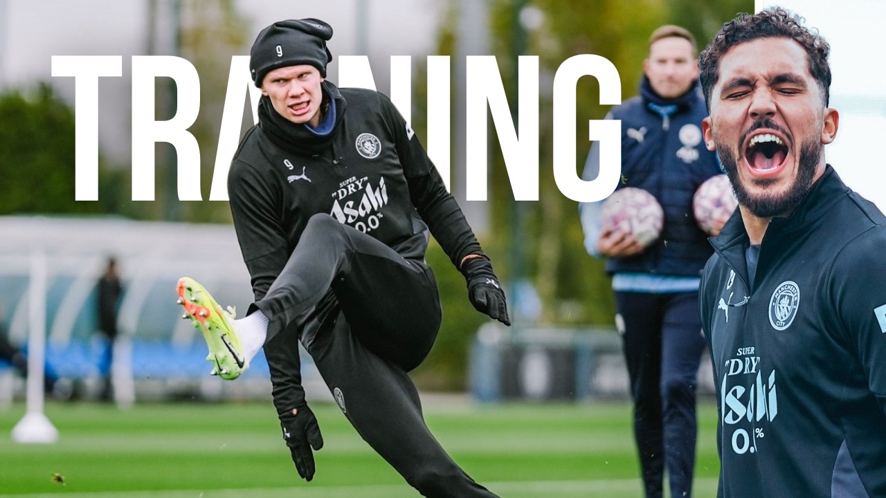 Watch Erling Haaland In Man City SUPER Intense Training 🔥