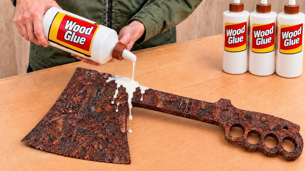 Can You Believe I Turned This Rusty Axe Into a Mirror? 🔥