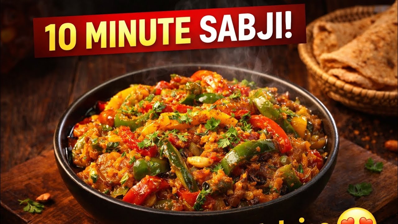 Shimla Mirch Ki Sabji Kaise Banaye?Shimla Mirch Ki Sabji Recipe | Dhaba Style Capsicum Sabzi 