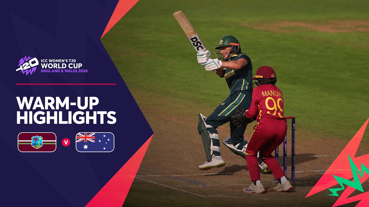 West Indies v Australia | Warm-up Match Highlights | Women's #T20WorldCup 2026