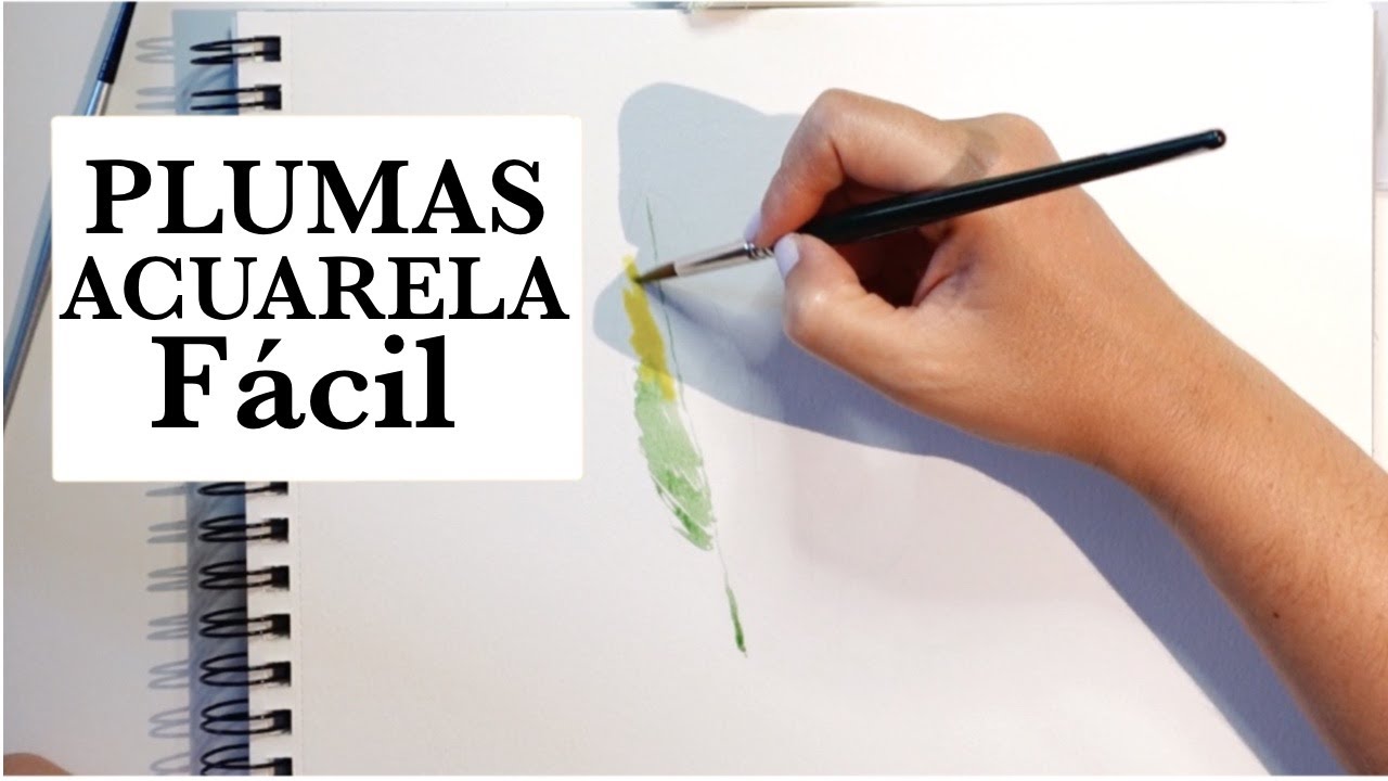Cómo pintar PLUMAS con ACUARELAS 🎨  FÁCIL