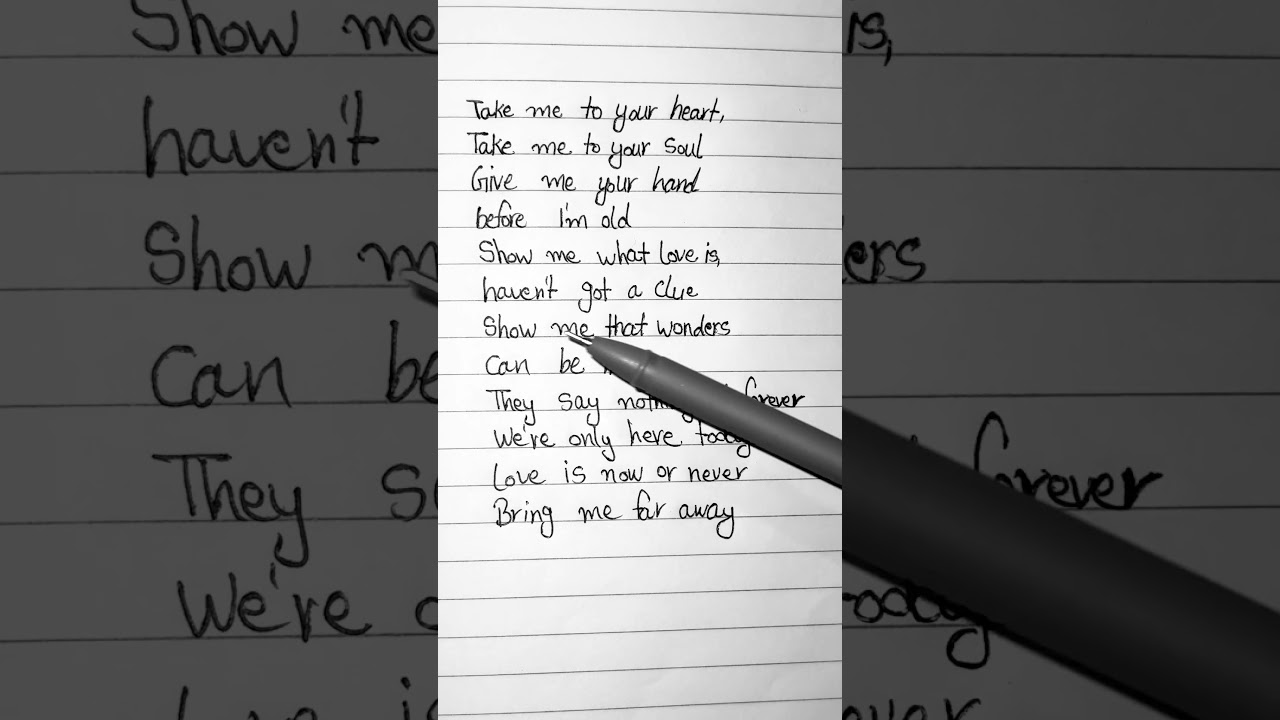 Let’s sing and learn English Take Me To Your Heart:Michael Learns To Rock 