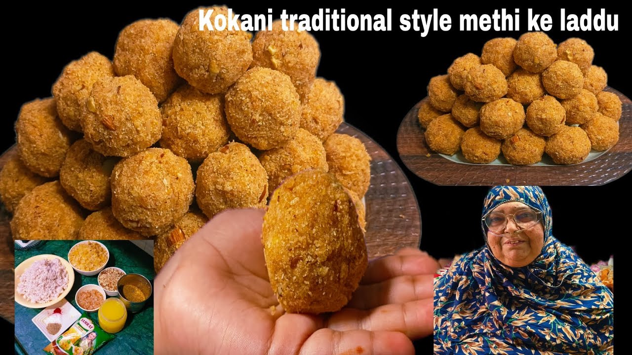 🌹kokani authentic recipe| Methi Ke Laddu | Kokani Style Methi Ke Laddoo  by mahek kitchen 🤤