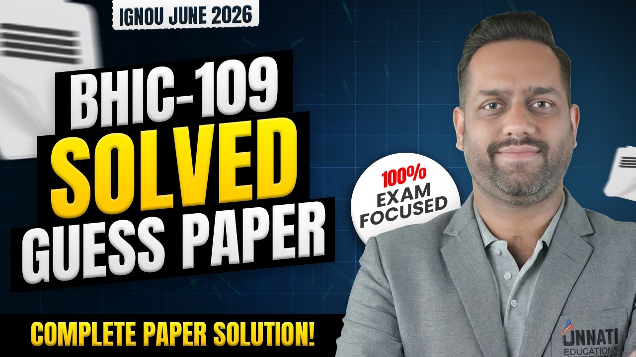 BHIC 109 Important Questions 2026 | IGNOU BHIC 109 History of India-V (c.1550-1605) Guess Paper