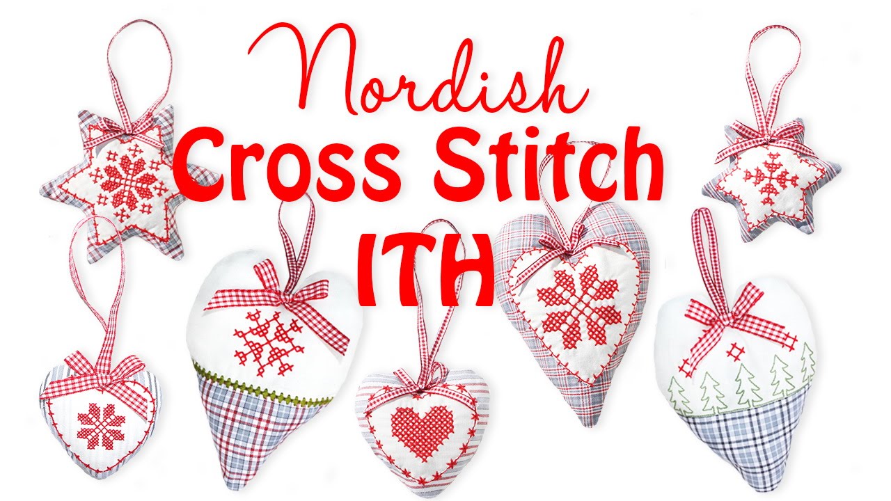 Wie du die  Nordish Cross Stitch ITH vom 💕 Stickbär 💕 stickst