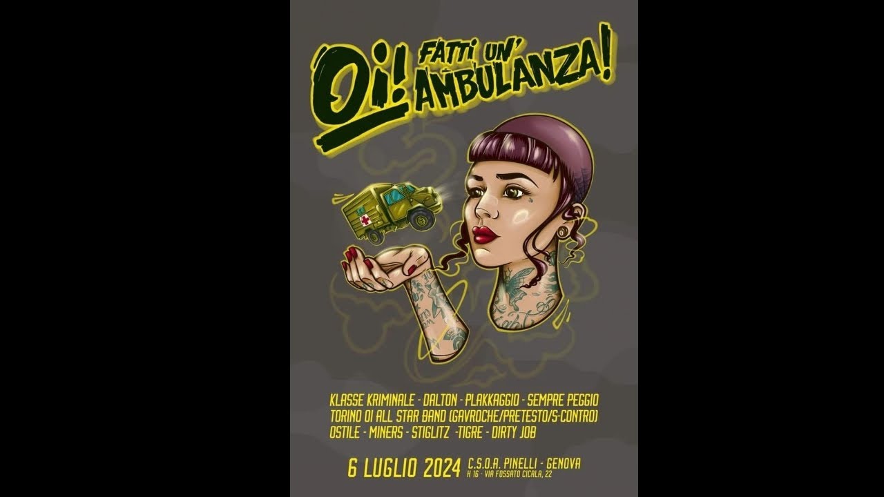 DIRTY JOB Live @ Csoa Pinelli GE - Serata Finale 'Oi! fatti una Ambulanza' Benefit Concert 06.07.24