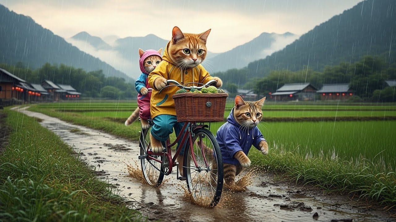 Cat story : A Kitten in Trouble After the Rain… Stranger Saves the Day! 🌧️🐱