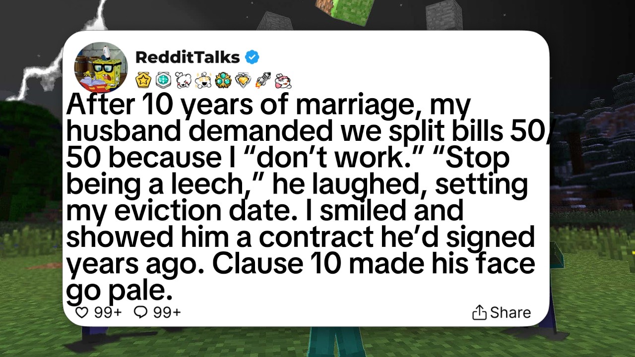After 10 years of marriage, my husband demanded we split bills 50/50 because I “don’t work...