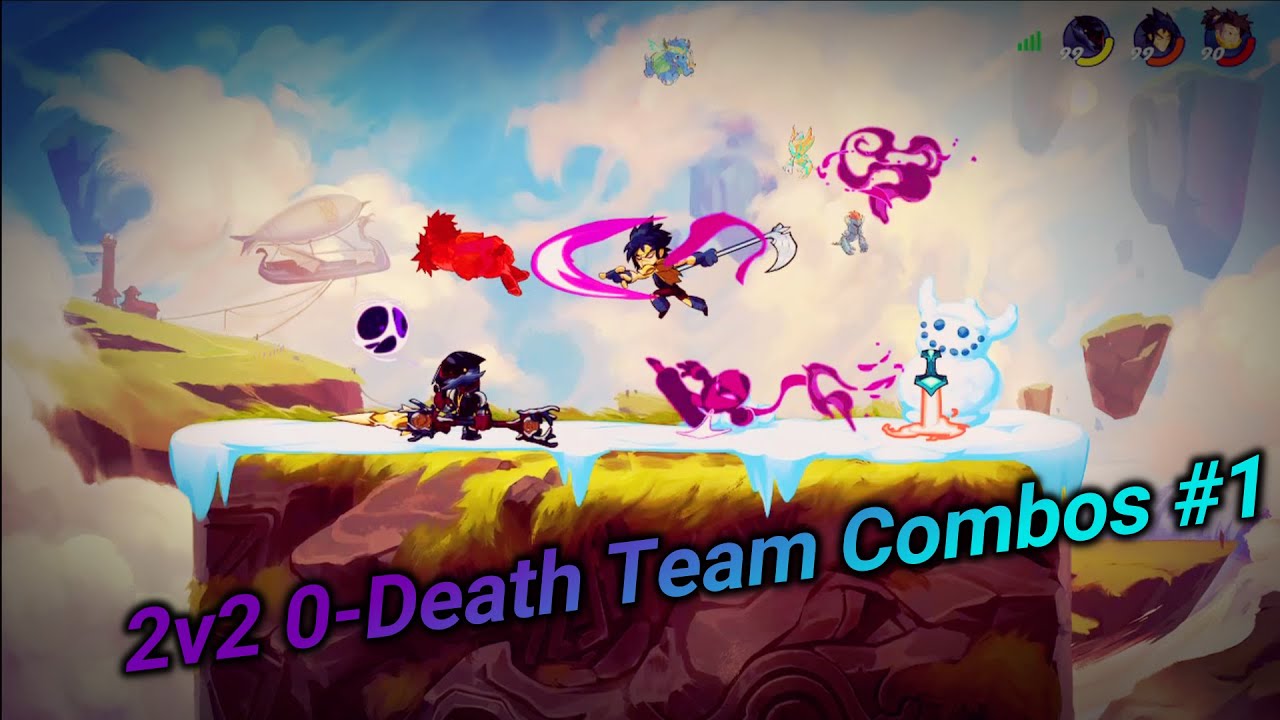 Brawlhalla 2v2 0-Death Combos!