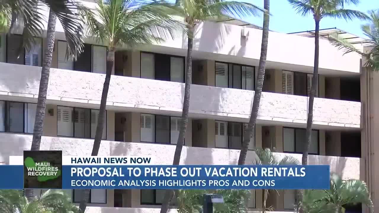 New study shows pros and cons of phasing out vacation rentals on Maui