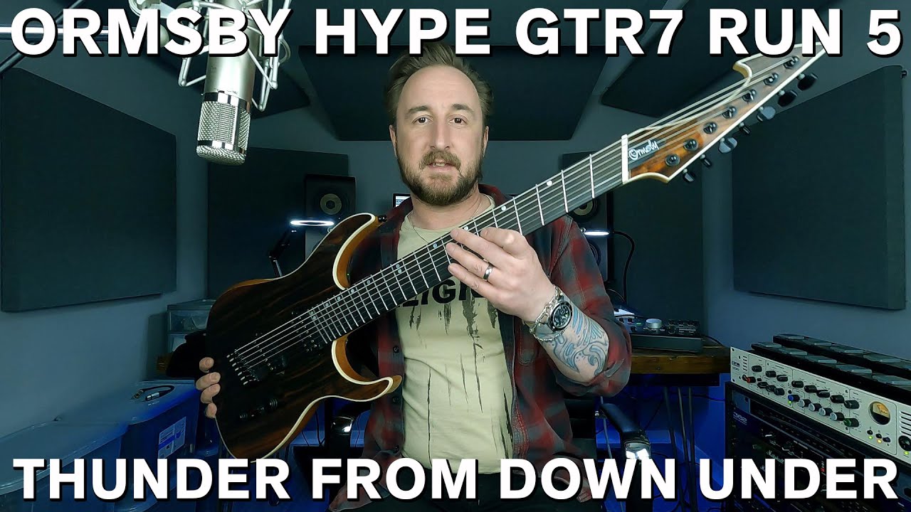 Электрогитара Ormsby Hype GTR 7 Run 5, экзотическое черное дерево макассар