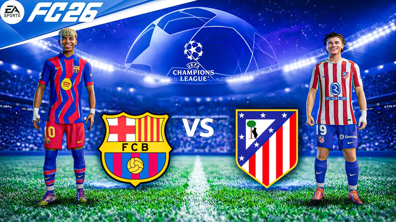 FC 26 | Barcelona vs Atletico Madrid | UEFA Champions League | PS5 Pro™ Gameplay 4K60